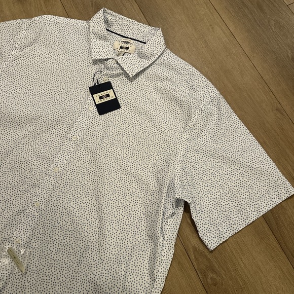 Joseph Abboud Cotton Modern Fit Short Sleeve‎ Button Down 3XLT Stretch NEW - Picture 1 of 8